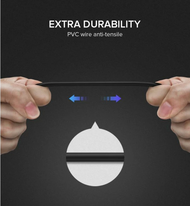 kabllo USB-C në USB-C UGREEN 50751, USB 3.1 Gen1, PD 100W, 5Gbps, 4K@60Hz, 1.5m, e zezë/gri