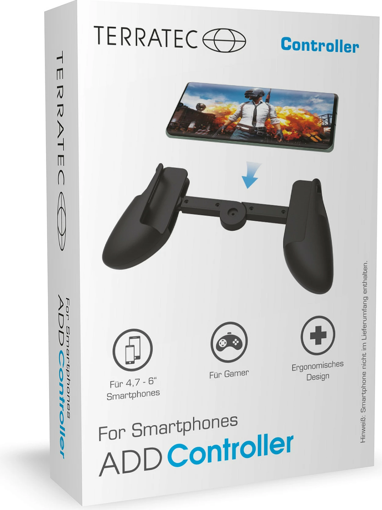 Kontroller për celular TerraTec ADD Controller, mbajtës me kapëse (clamp), i zi