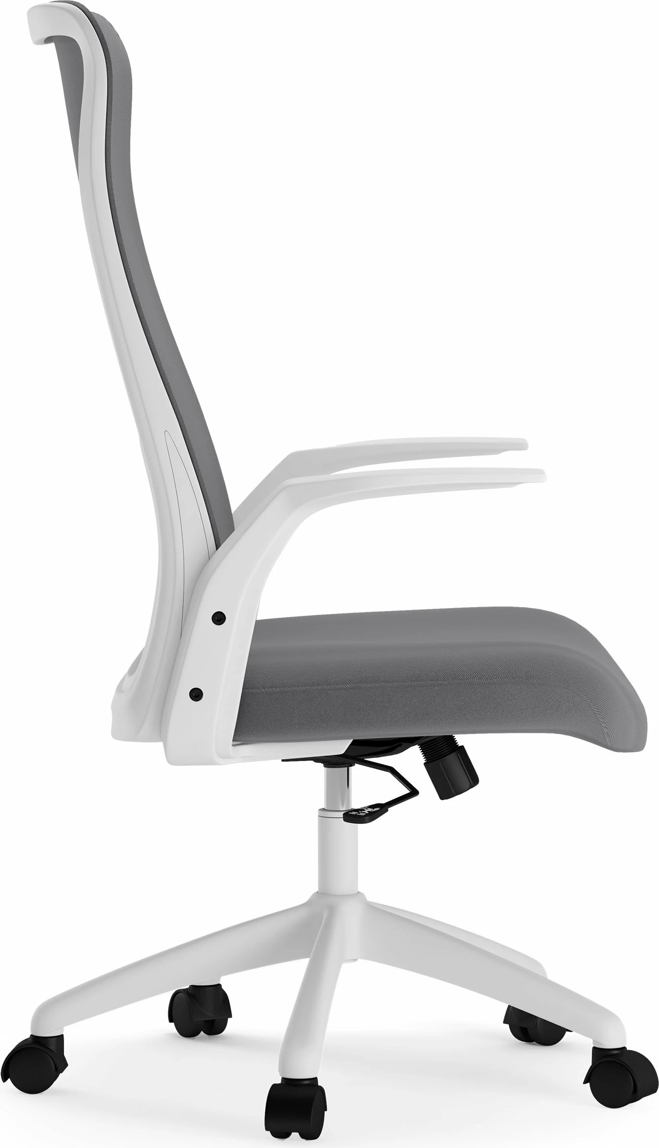 Karrige zyre SENSE7 Juno, me rrota dhe Tilt, 130 kg, bardhë/gri
