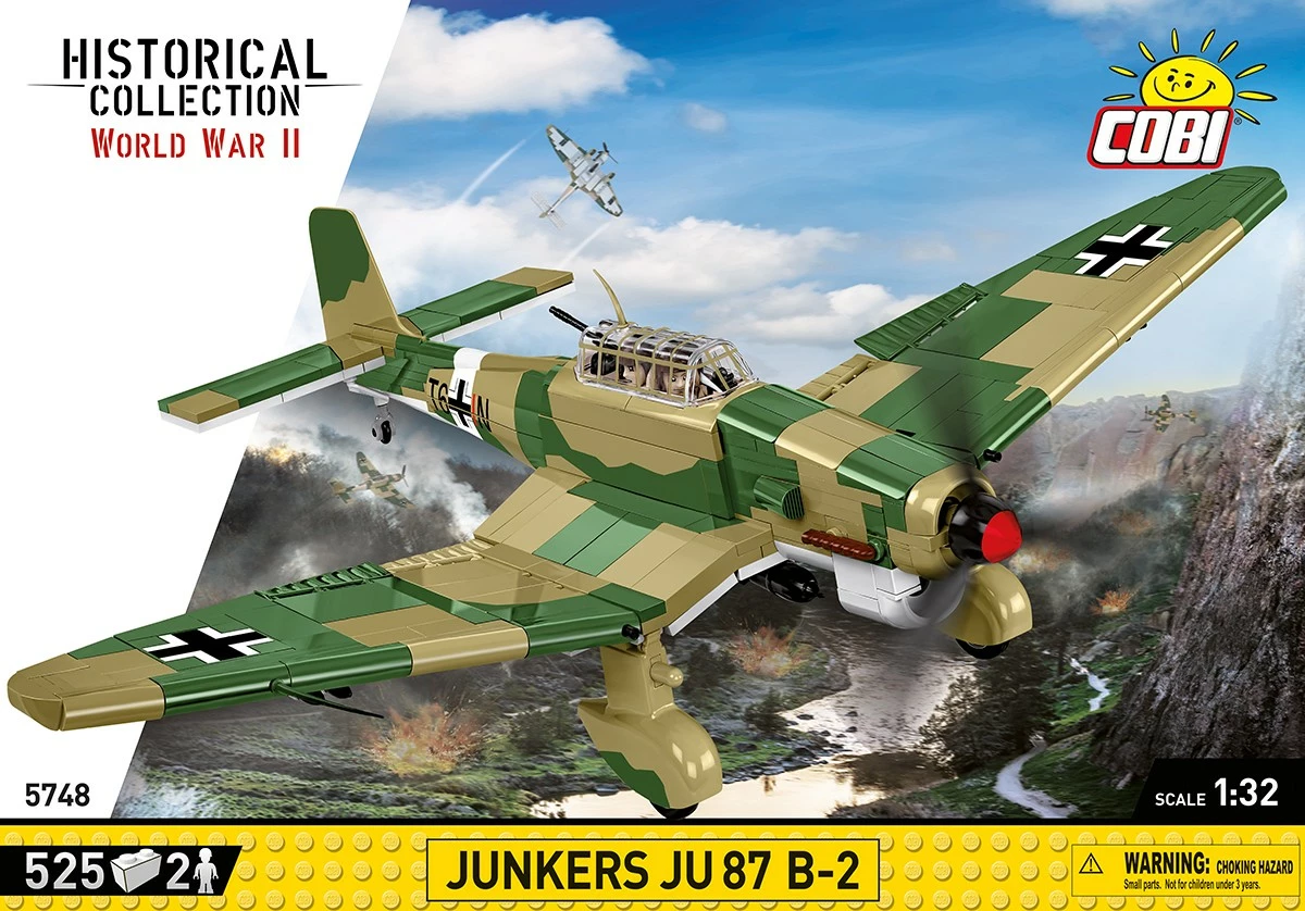 Set blloqesh Cobi Klocki Junkers Ju 87 B-2, 525 pjesë, Kamuflazh tropikal