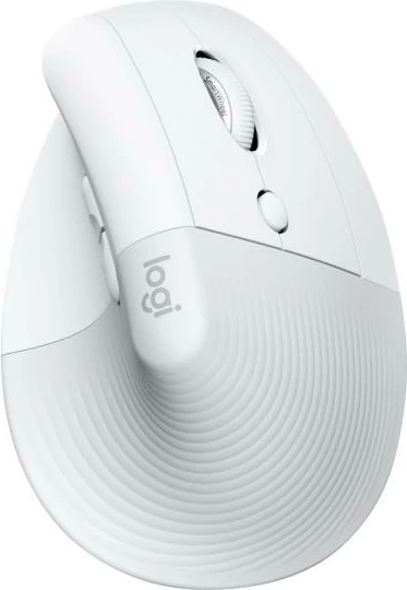 Maus Logitech Lift for Mac 910-006477 wireless bluetooth ergonomik me butona anësorë, e bardhë