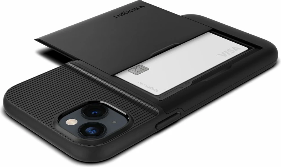 Mbështjellës Spigen Slim Armor CS për iPhone 14 Plus, i zi