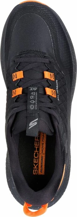 Atlete për meshkuj Skechers, të zeza portokalli