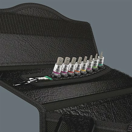 Set çelësa Wera Belt A 2, 1/4", 8 copë, metrik, me kasë, me karabinë