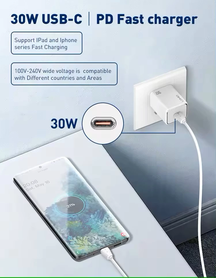 Karikues LDNIO A1508C 30W USB-C PD (5V/3A) i bardhë