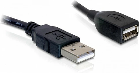 Kabllo zgjatëse USB 2.0 DeLOCK A/A 0.15 m, e zezë