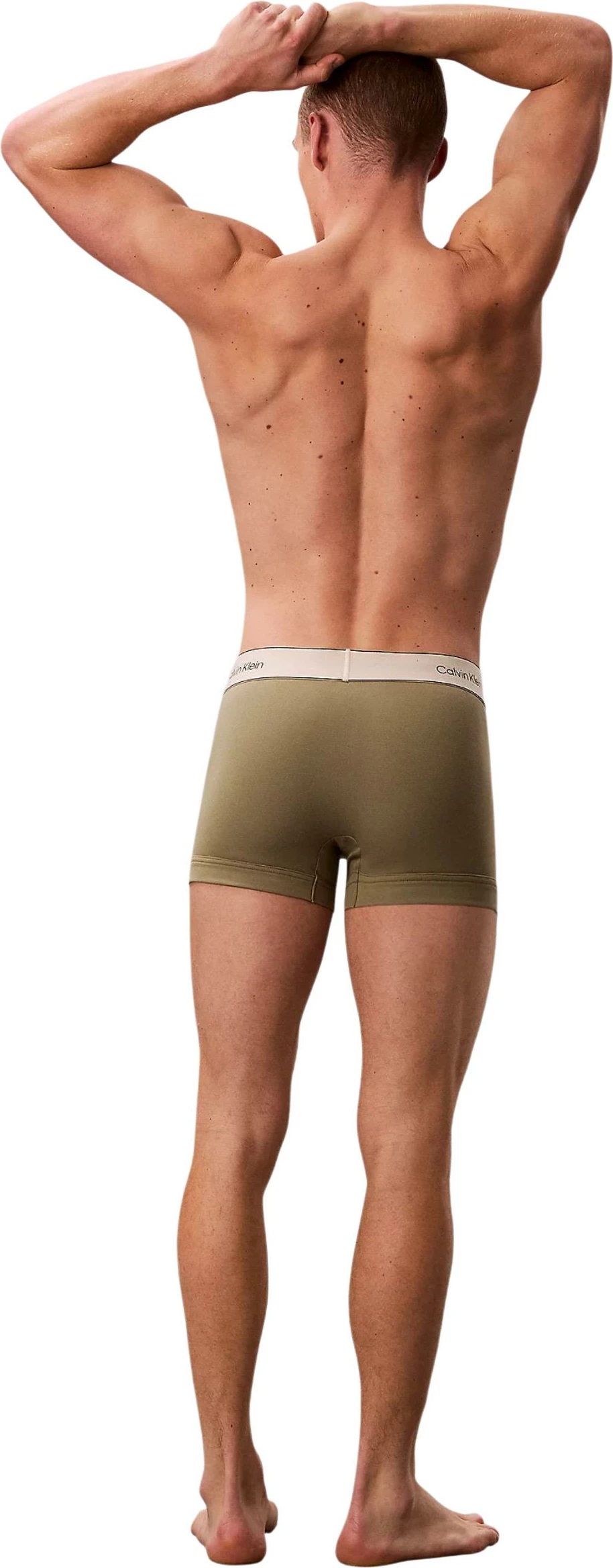 Të brendshme për meshkuj Calvin Klein Underwear TRUNK 3PK LV00NB4446, kafe baltë [Madhësia: S]