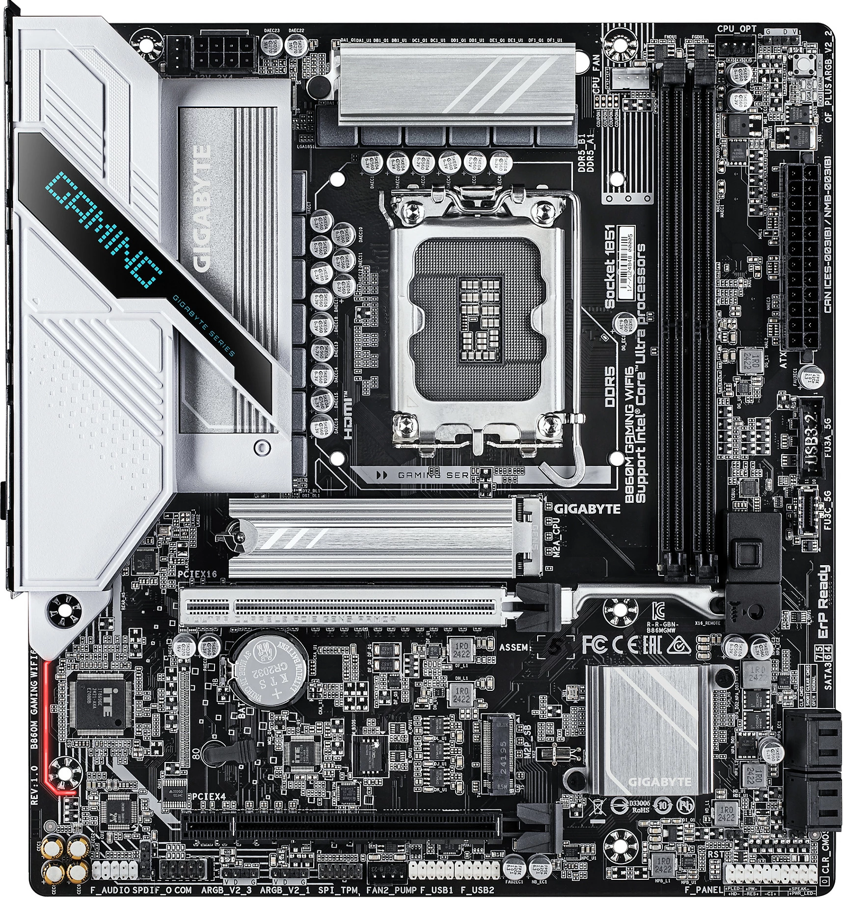 Pllakë amë Gigabyte B860M Gaming WiFi6, LGA 1851, DDR5 deri 9066MHz, micro ATX