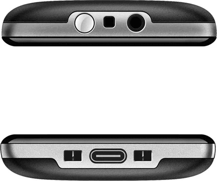 Telefon me butona EVOLVEO Easyphone XR (MPN 20147), ekran me ngjyra, tastiera e madhe, buton SOS, USB-C, stacion karikimi, i zi, set