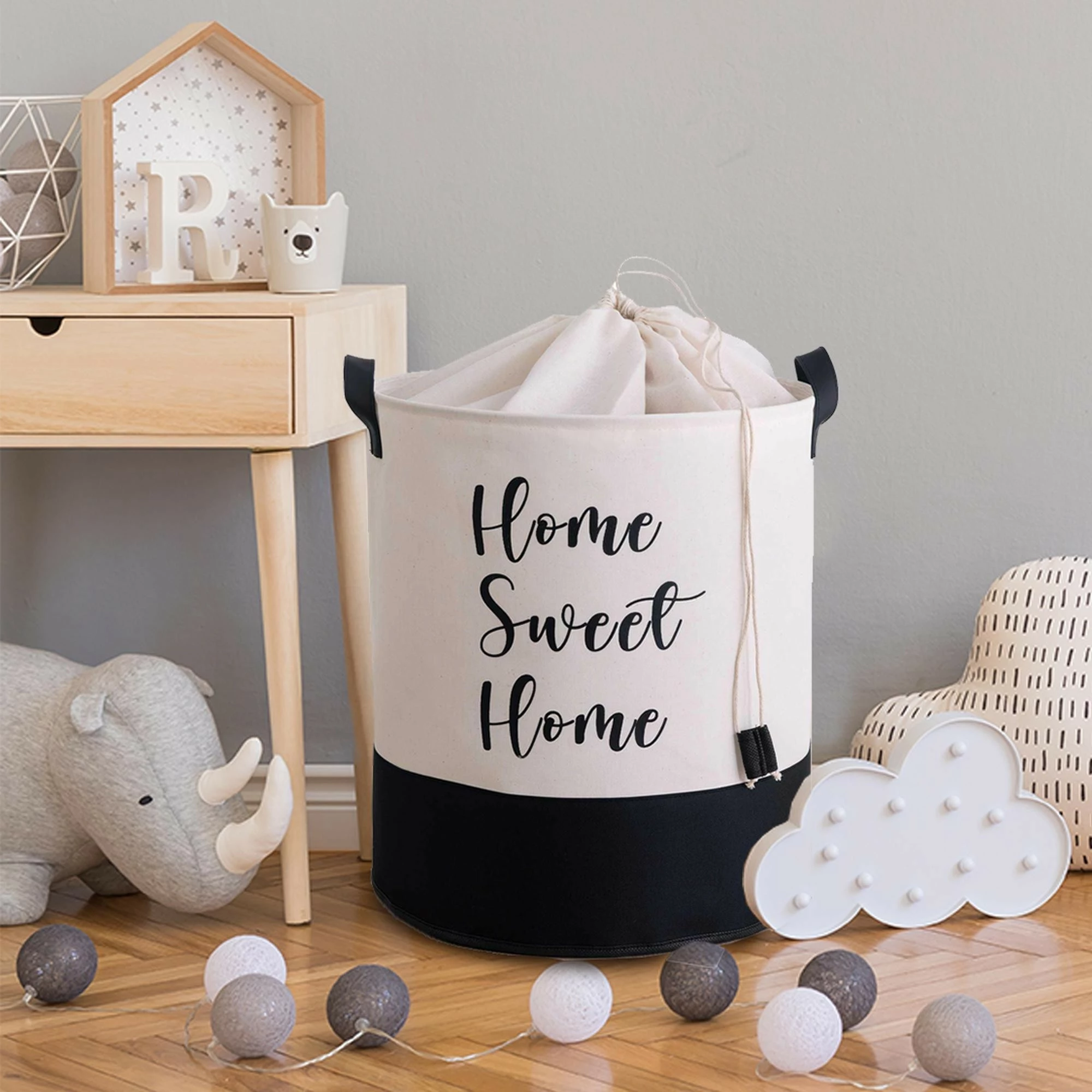 Shportë prej fëlti Aberto Design, YLC412, e bardhë, 37x40cm