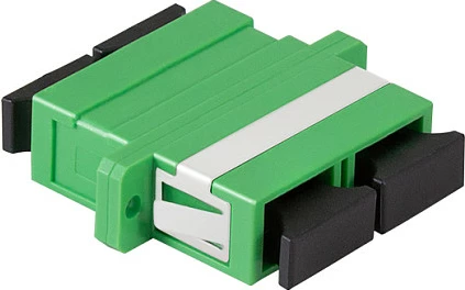Adapter fibër optike LogiLink SC Duplex, 12 copë, me flanxhë, gjelbër