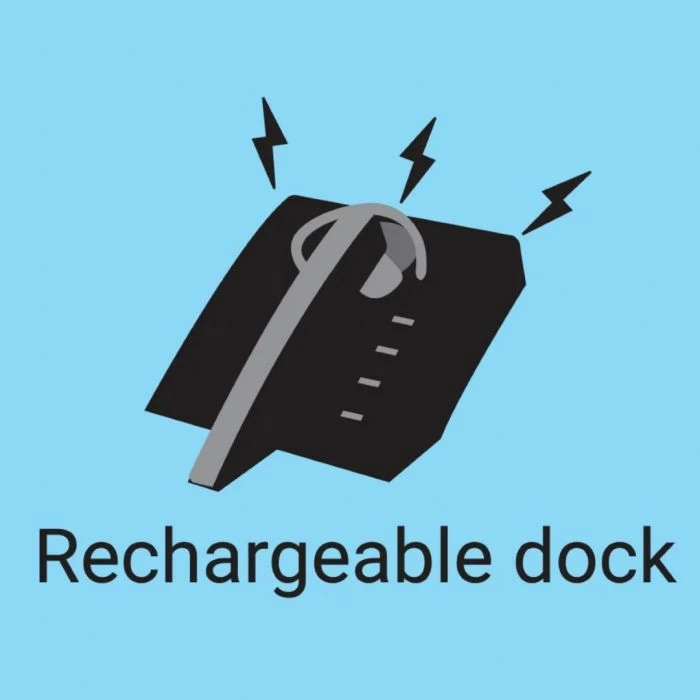 Kufje Bluetooth me mikrofon Sandberg Wireless Earset Business Pro 126-25, 60h, me stacion karikimi, zezë/argjend, set