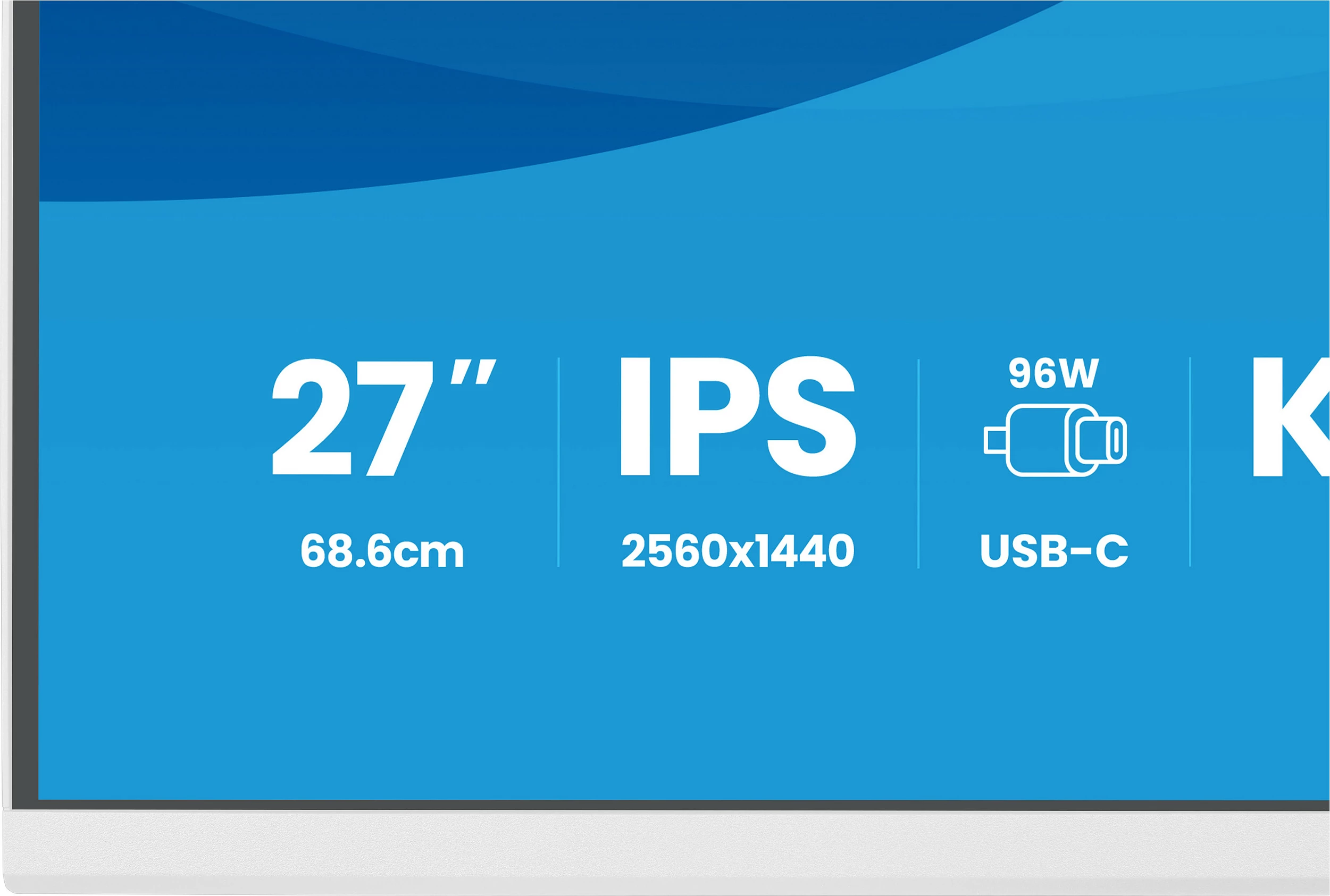 Monitor iiyama ProLite XB2797QSNP-W1, 27", QHD IPS, 75Hz, USB-C, HDMI/DisplayPort, i bardhë