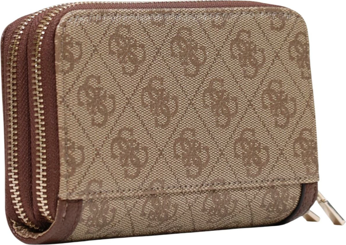 Portofol për femra Guess Coleen Logo SML Zip SWSG97 49164, latte
