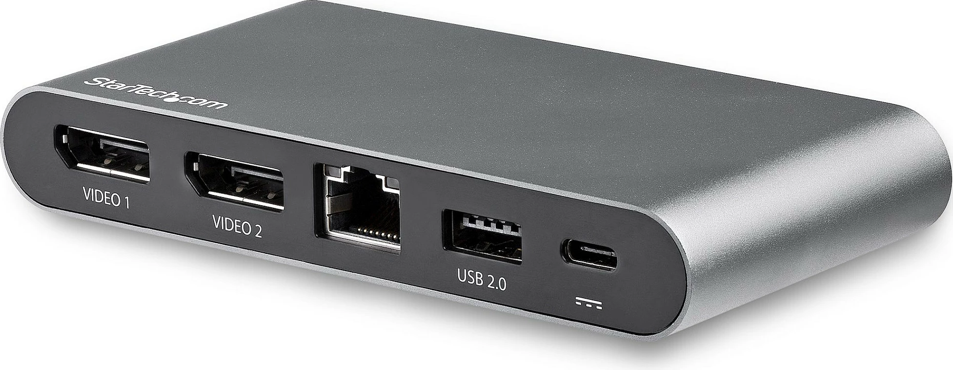 Dock USB-C StarTech, Dual DisplayPort 4K, 100W Power Delivery, GbE, 2x USB-A, gri