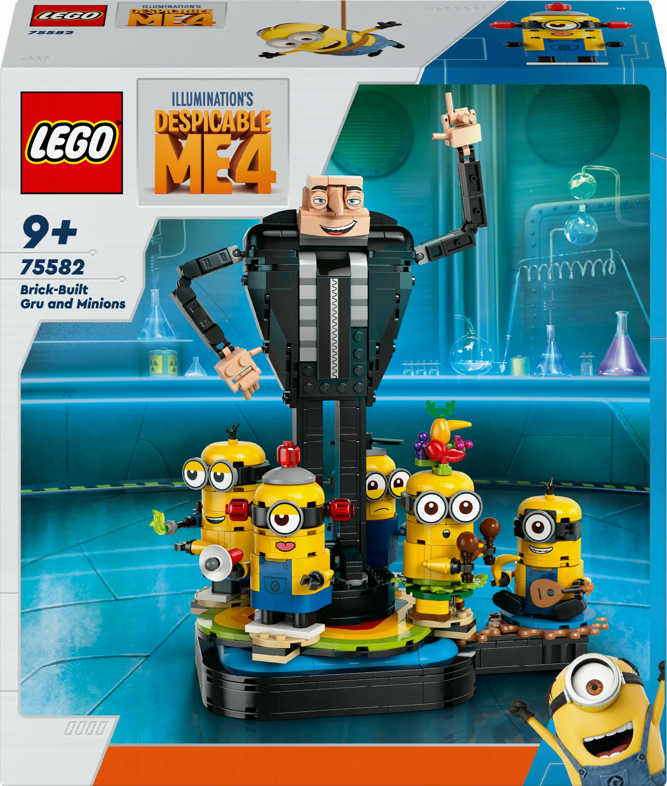 Set ndërtimi LEGO Alien Conquest Brick-Built Gru dhe Minions, 839 pjesë, 948 g