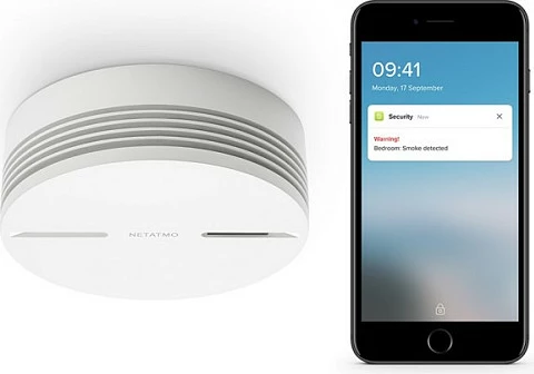 Alarm tymi Smart Netatmo NSA-DE, Wi‑Fi/Bluetooth, 85 dB, bateri 10 vjet, i bardhë
