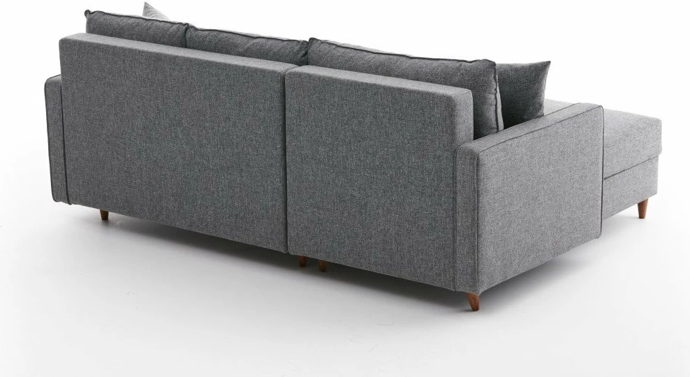 Këndare Eva, ngjyrë gri, Atelier del Sofa, pjesa e majtë