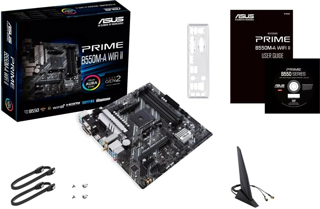 Pllakë amë Asus PRIME B550M-A WIFI II, Socket AM4, micro ATX, Wi-Fi 6