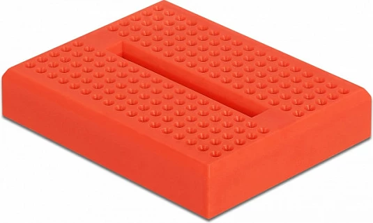 Breadboard mini eksperimental DeLOCK 170 kontakte, 36x46x10 mm, e kuqe