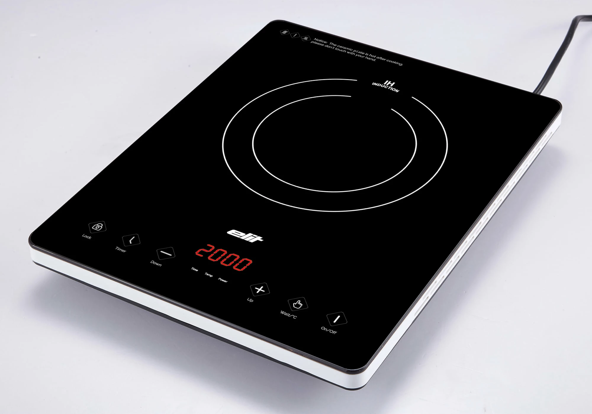 Sobe induksioni portative Elit IC-21 Slim 2000W, e zezë 6