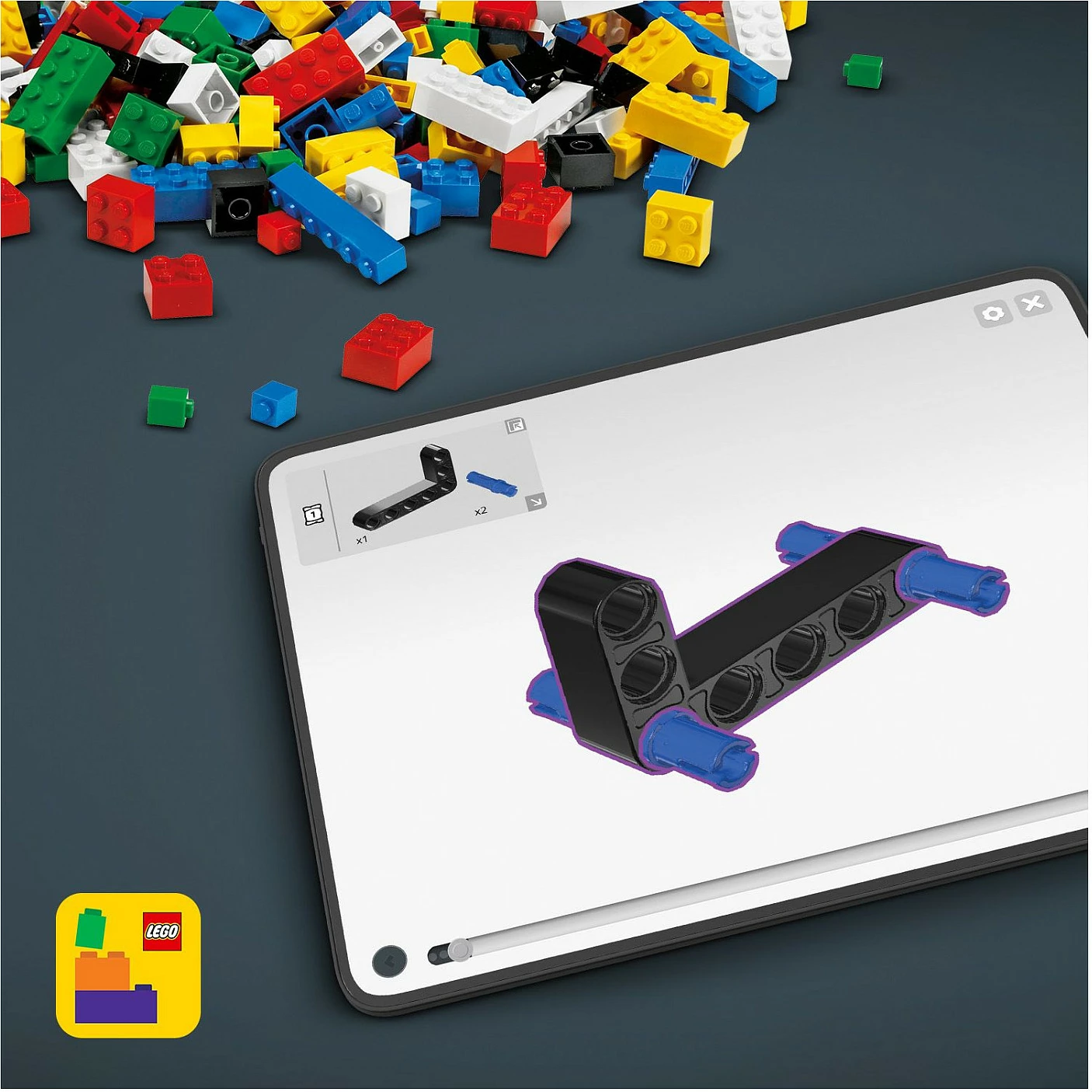 Set ndërtimi LEGO Technic 42164 Offroad Rennbuggy, 219 pjesë, multikolor