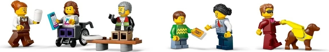 Set LEGO CITY 60423 Downtown Streetcar and Station