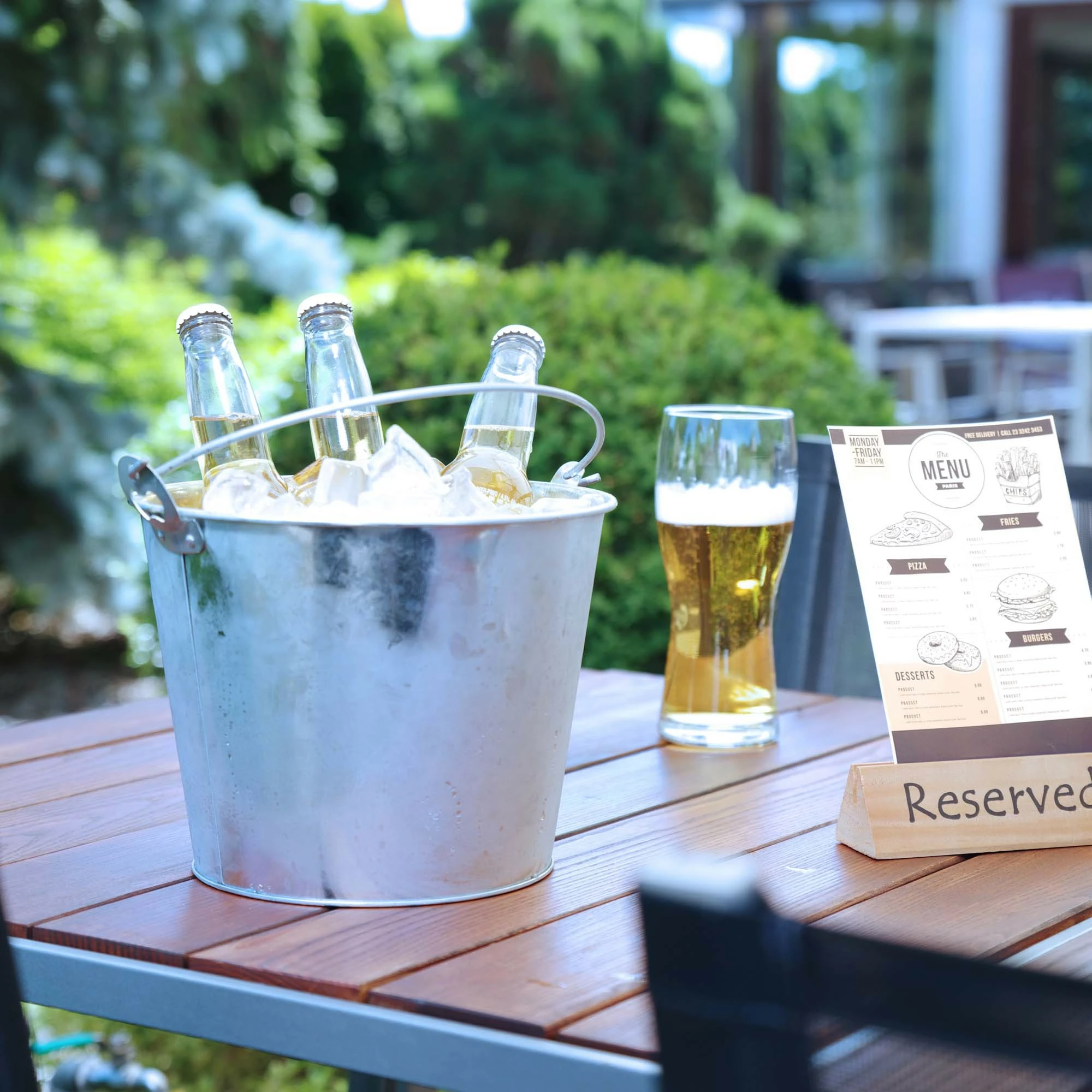 Kovë birre, Bar Up, 230x(H)180 mm, argjendtë