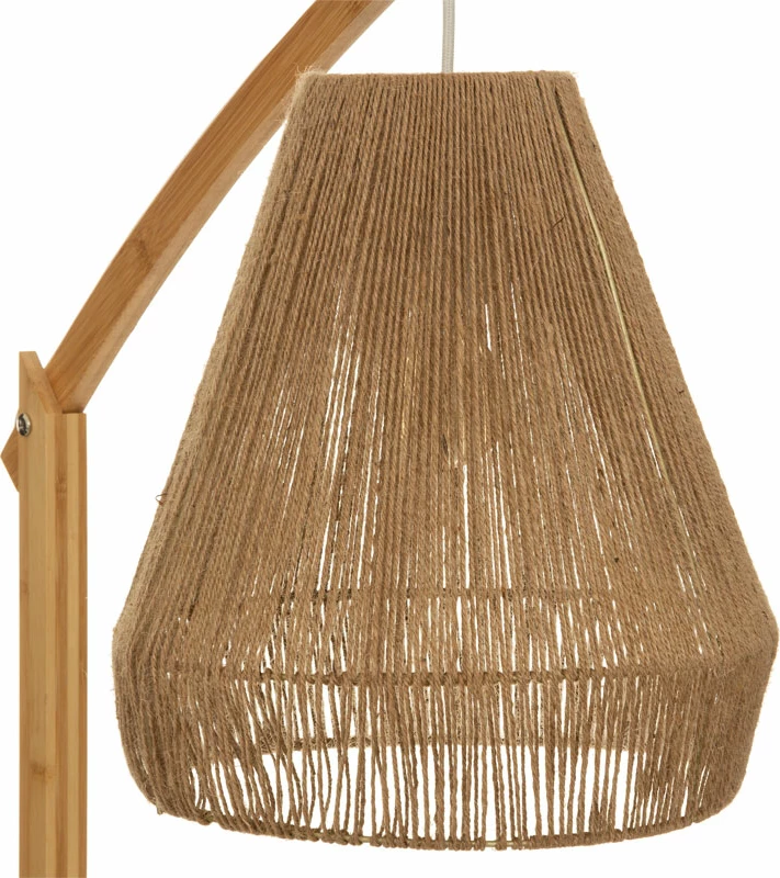 Llambë dyshemeje Sean E27 60W bambu bezhë 52x30x158cm set 2 copë