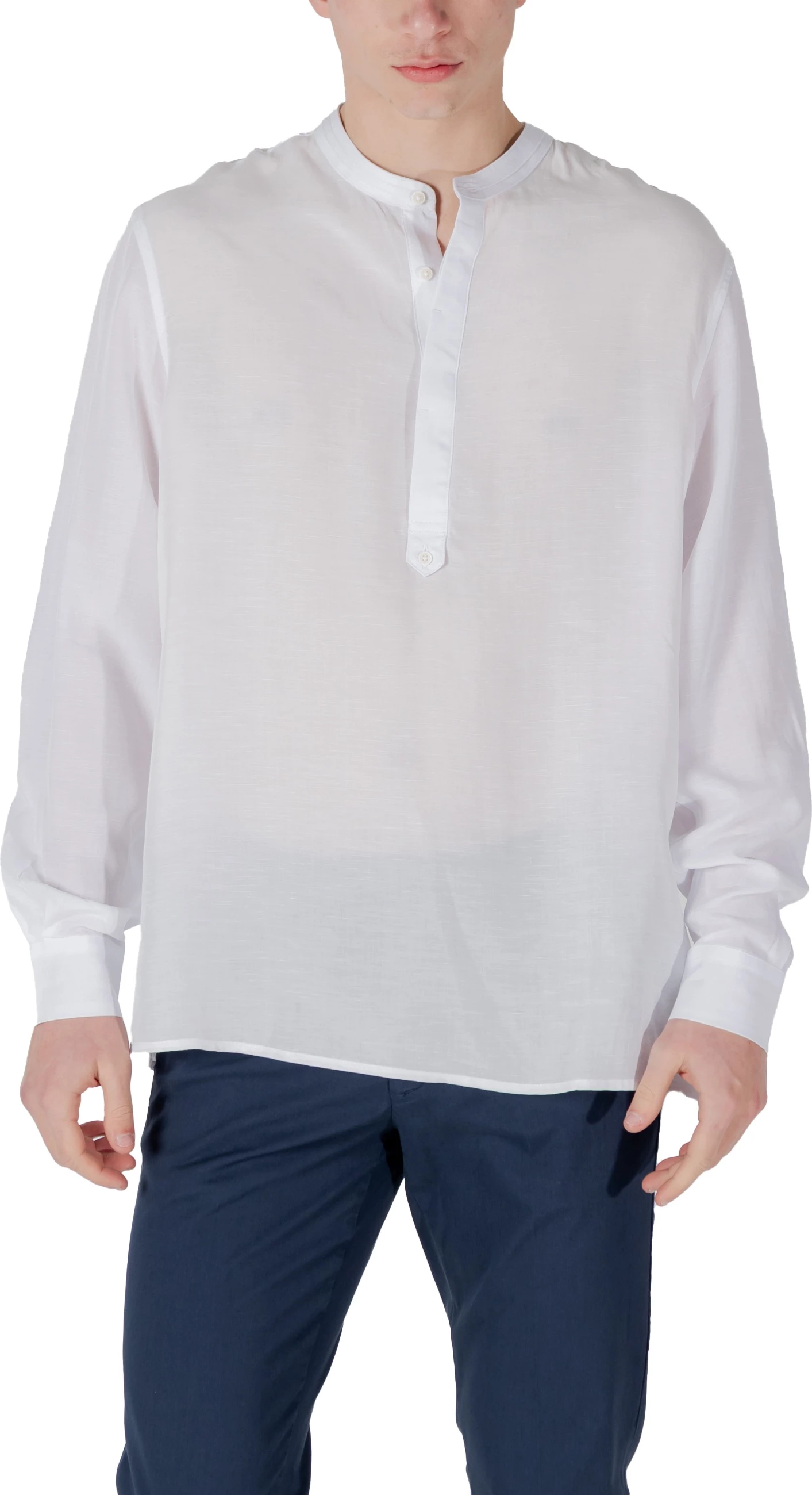 Këmishë polo me mëngë të gjata Antony Morato KILIS MMSL00758-FA400094, e bardhë