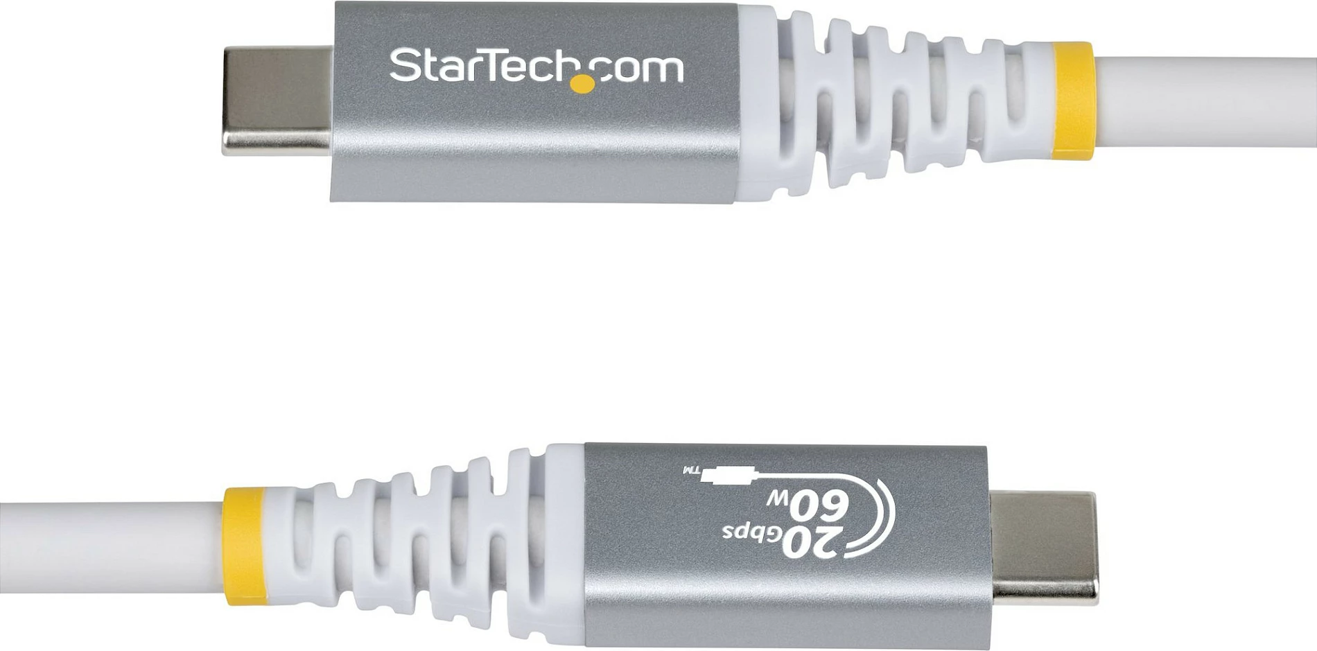 Kabëll USB-C StarTech USB4 Gen 2x2 20Gbps, 3m, 60W PD, 4K 120Hz, i bardhë