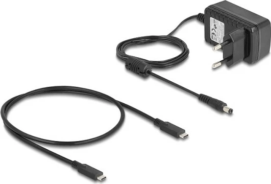 Docking station për SSD DeLOCK 64300, 2x M.2 NVMe, USB-C 20Gbps, e zezë