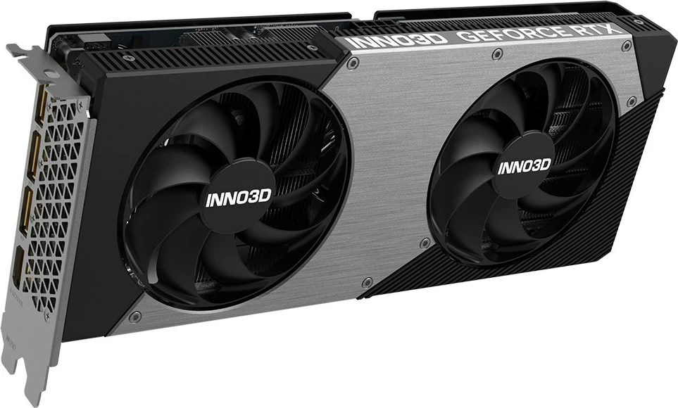 Kartelë grafike INNO3D GeForce RTX 5060 Ti TWIN X2 OC, 16 GB GDDR7, Gri
