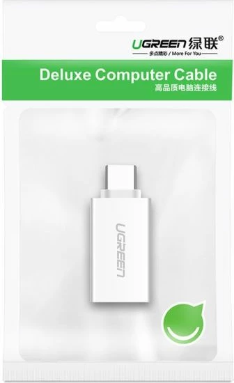 Adapter UGREEN 20808 USB-C 3.1 (M) në USB 3.0 (F), i zi, polybag