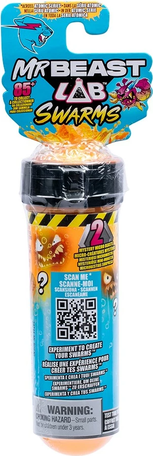 Set figurina Cobi Mr Beast Lab Swarm Tube 2-pack, për fëmijë, me bateri, plastikë