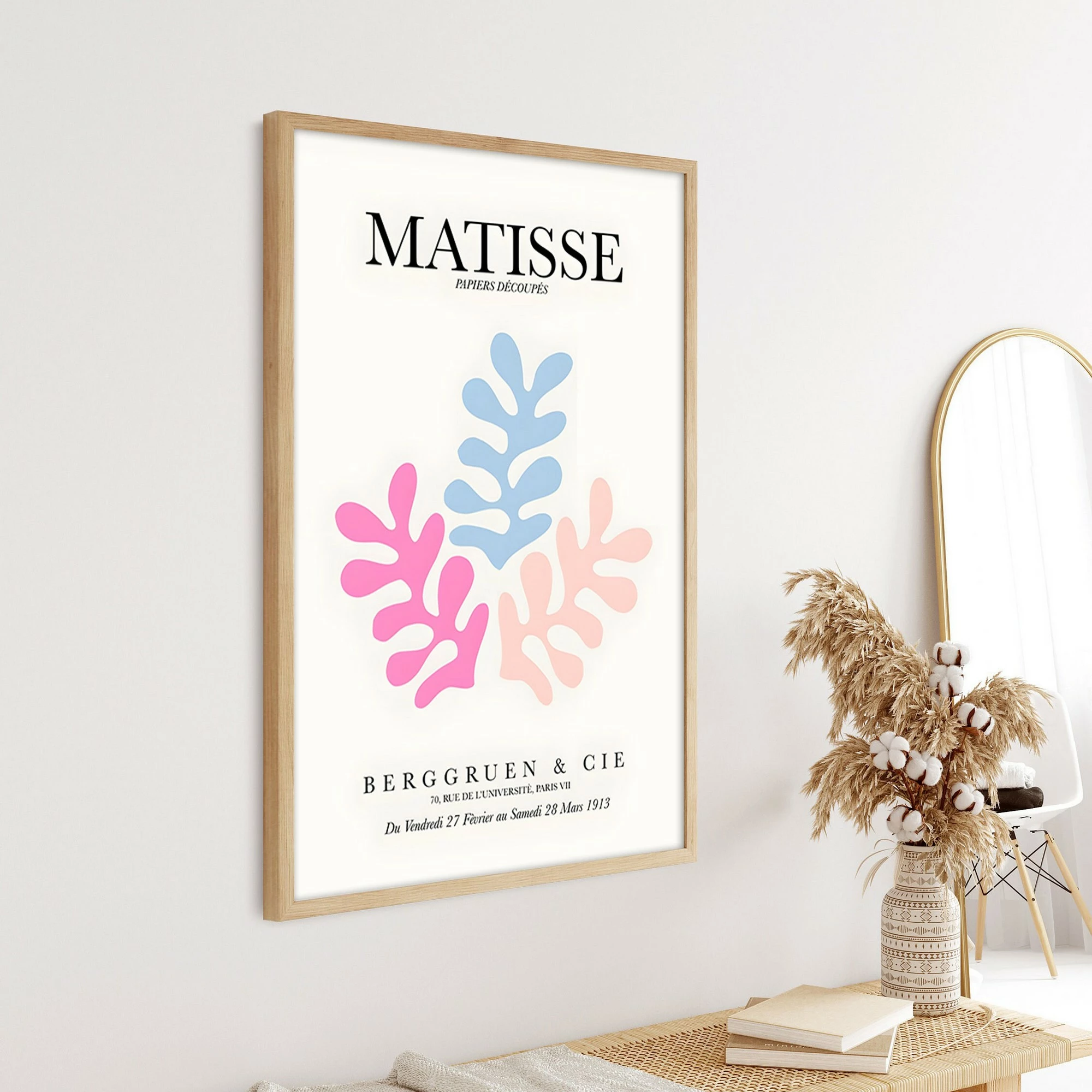 Pikturë dekorative me kornizë MDF, Wallity Huhu289, 50x70 cm