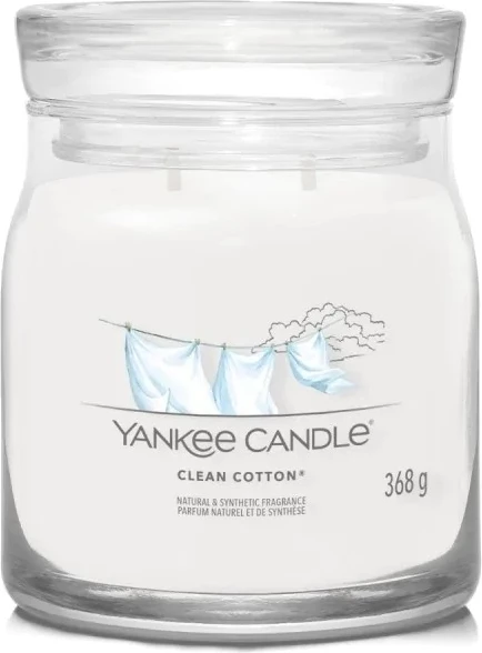 Qiri aromatik Yankee Candle Clean Cotton 368g