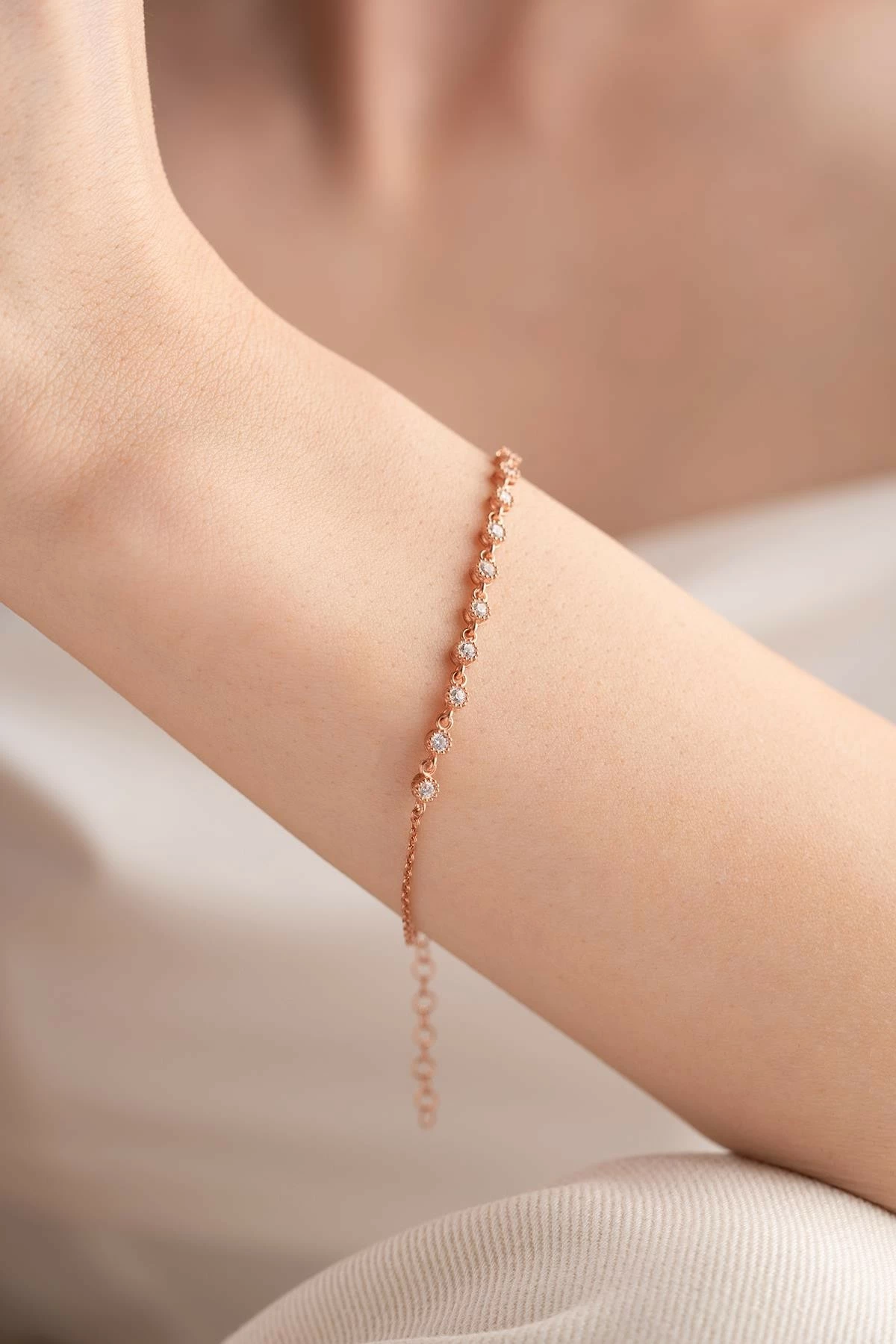 Byzylyk argjendi Jumeon, ngjyrë rozë ari, NRZ999115
