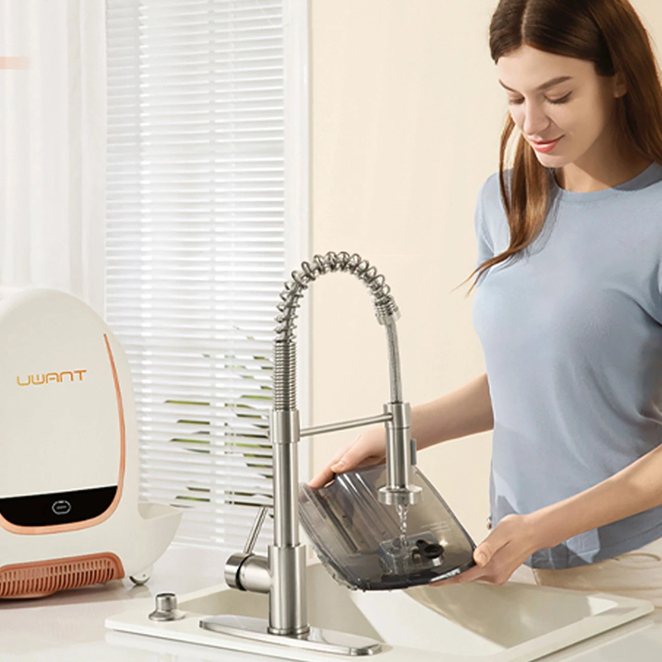 Pastrues me vakum dhe larje UWANT B100-S, 12000Pa, 450W, i bardhë