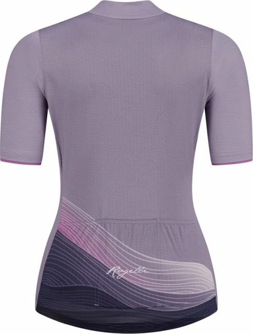 Maicë sportive Rogelli për femra, vjollcë-rozë