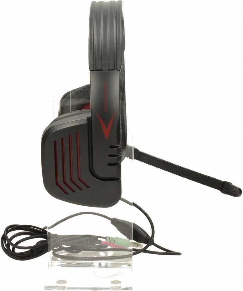 Kufje MODECOM MC-823 Ranger me mikrofon, me kabllo 2.2 m, 2x 3.5 mm, të mbyllura full-size, të zeza