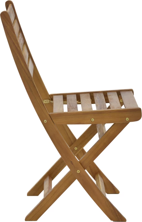 Karrige palosëse prej druri akacie, ngjyrë natyrale, 40x53x82cm