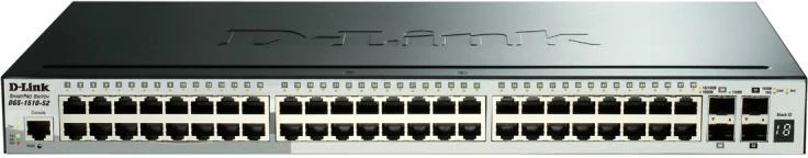 Switch, D-Link, DGS-1510-52XMP/E, 48 porta, 1 Gbps, e zezë