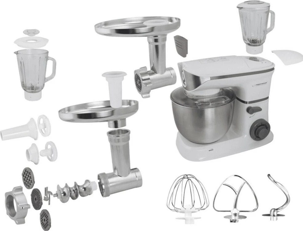 Mikser kuzhine Esperanza EKM025 5 L,  çelik inox 1000 W, e bardhë 