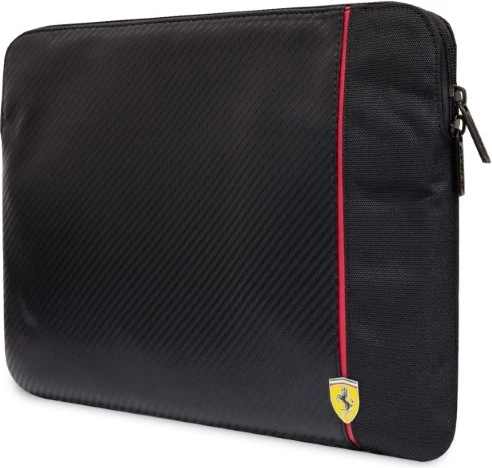 Mbështjellës laptopi Ferrari Carbon & Smooth, 14 inç, i zi