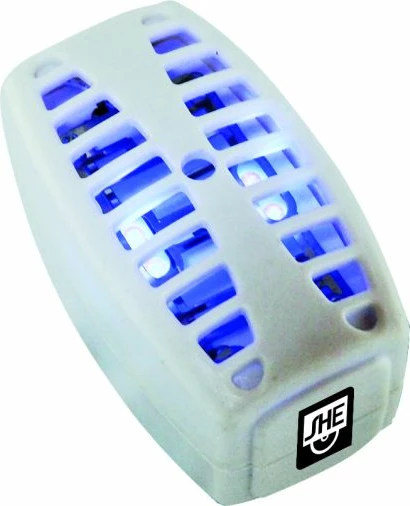 Vrasës elektrik insektesh SHE IVS071, 4x UV-A LED, 1 W, 25 m², e bardhë