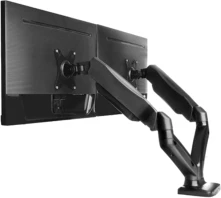 Mbajtëse tavoline për 2 monitorë ICYBOX IB-MS304-T deri 32\", VESA 75x75/100x100, me gas spring, e zezë