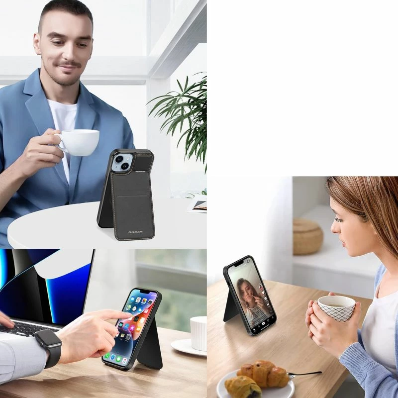Kutí telefoni Dux Ducis Rafi Mag për iPhone 14 Plus, e zezë