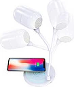 Karikues wireless TerraTec ChargeAir Light & Sound, llampë LED 420 lm, e bardhë