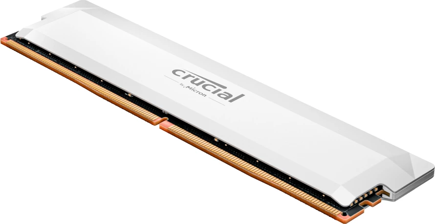 RAM Memorje Crucial Pro OC 32GB DDR5 6400MHz UDIMM CL40, e bardhë, 1 copë